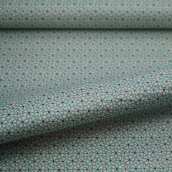 Baumwollstoff / Druckstoff Tilda Pollen Teal Pardon My Garden
